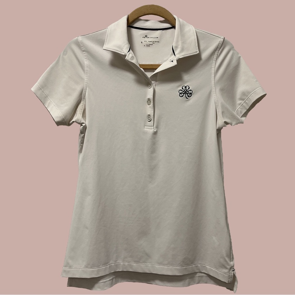 Peter Millar fitted white polo size S